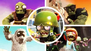 Plants vs. Zombies: Garden Warfare 1 - All Bosses [HD]