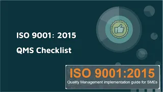 ISO9001:2015 Quality Management System Checklist