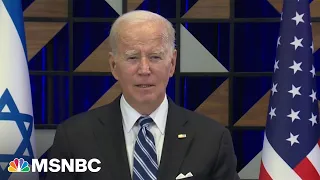 Full: Biden makes remarks in historic wartime visit to Israel