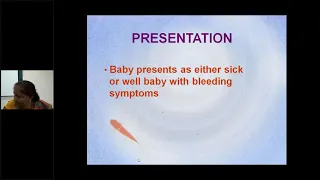 A Class On Bleeding Neonate By Dr Vasundara,Dept  Of Paediatrics