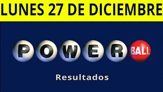 Resultado del sorteo de Powerball del Lunes 27 de Diciembre de del 2021.