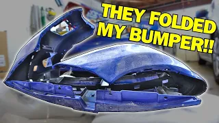 How to Unfold a Partify or eBay Front Bumper | WRX STi Front End Swap