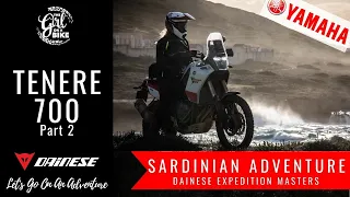 First ride adventure review Tenere 700 - The Girl On A Bike with Dainese Expedition Masters Sardinia