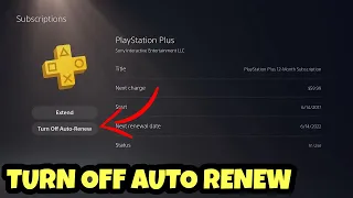 How To Cancel / Turn Off Auto Renew For PS Plus From The Console! (PS4 & PS5 Tutorial)