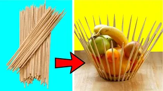 5 IDEIAS INCRÍVEIS COM PALITOS DE PICOLÉ E PALITOS DE CHURRASCO |   IDER ALVES