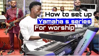 How to set up Yamaha “s” series for worship
