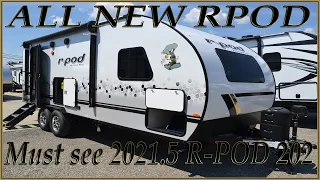 NEW MODEL 2021 Rpod 202 Travel Trailer by Forestriver @ Couchs RV Nation RV Walk through Review Tour