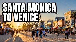 Santa Monica Beach and Venice Beach walk