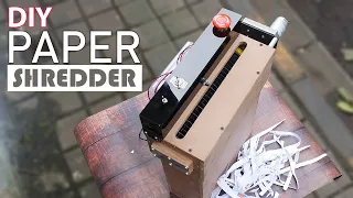 Making of DIY Automatic Paper Shredder Machine | Mechanical Project Ideas