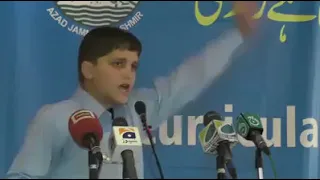 superb Urdu speech on unity of Muslims boy from azad kashmir