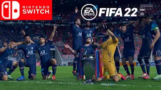 FIFA 22 Nintendo Switch - PSG Vs Manchester United | Champions League Final [1080p 60FPS] Full HD