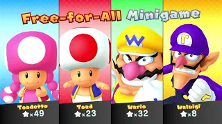 Mario Party 10 Mario Party - Toadette vs Toad vs Wario vs Waluigi - Haunted Trail