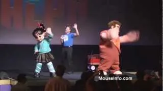 Vanellope and Ralph at El Capitan Theater preshow