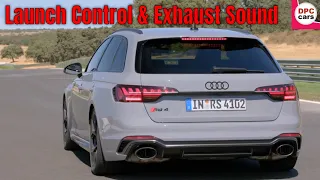 Launch Control and Exhaust Sound 2023 Audi RS 4 Avant with competition plus package