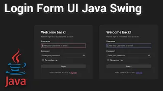 Java Swing Login Form Tutorial with FlatLaf and MigLayout