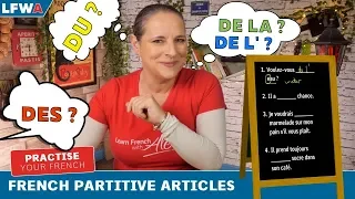 Practise your French Partitive Articles: DU, DE LA, DE L' & DES