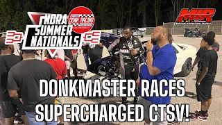Donkmaster races a Supercharged CTSV in Baby Girl Florida’s Turbo Camaro!