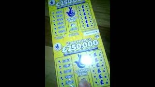 FULL PACK £250,000 yellow scratch cards