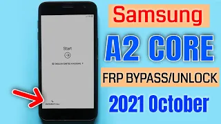 Samsung A2 Core Frp/Bypass Google Account Lock Without Pin Lock Sim/No Need Login Google Account