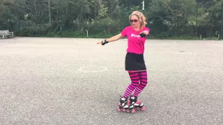 Como hacer transiciones patinando de atrás hacia adelante en patines en linea o inline.