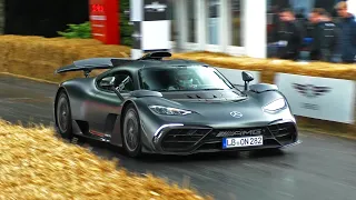 2023 Goodwood Festival of Speed Best of Supercar LAUNCHES - Struggling with Traction in the rain!