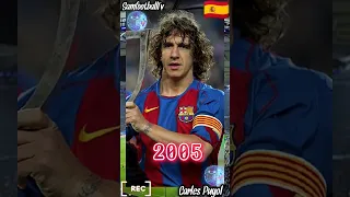 Carles Puyol evolution 1999-2023✨👀#shorts #football #evolution #barcelona