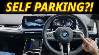 BMW iX1 2023 Automatic Reverse Parking using BMW Parking Assistant Package X1 i4 X5 X3