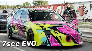 Wild EVO is one of the fastest EVOs in the planet! 1300hp 7sec EVO beast