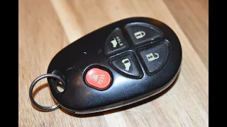 Toyota Sienna key fob battery replacement - EASY DIY