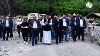 Пасха в Карабахе. Удины Азербайджана провели богослужение в монастыре Худавенг