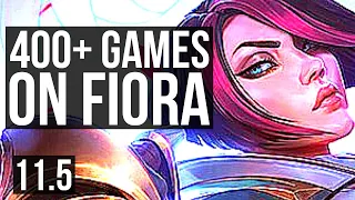 FIORA vs ILLAOI (TOP) | 10 solo kills, 17/3/3, Legendary, 400+ games | KR Diamond | v11.5