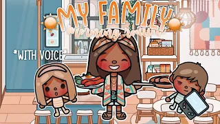 My Family *AESTHETIC* Toca Morning Routine🍳🥓 || 🔊 VOICED || Toca Life Roleplay