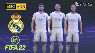 FIFA 22 PS5 - Real Madrid - Game Faces - 4K 60FPS HDR Gameplay