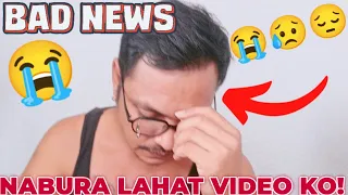 NAKAKALUNGKOT 😥 NABURA LAHAT NG VIDEOS KO BACK TO ZERO NAWALA ANG ADS KO..