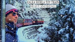 Kalka Shimla Toy Train | Himalayan Queen | Kalka Shimla Toy Train Journey in Heavy Snowfall | Shimla