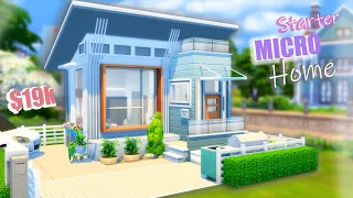 The Sims 4 MICRO HOUSE (MODERN STARTER) Speed build - No CC