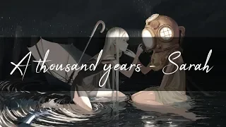 Nightcore ♫ - A thousand years (French Version)【Lyrics/Paroles】