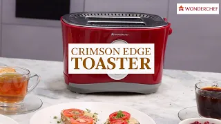 Crimson Edge Slice Toaster | Wonderchef