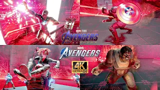 The Avengers vs The Red Room With Endgame Suits   Marvel's Avengers Game 2021