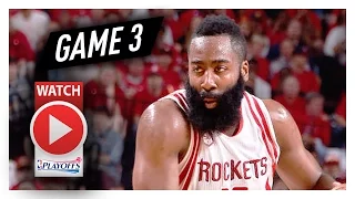 James Harden Game 3 WCSF Highlights vs Spurs 2017 Playoffs - 43 Pts, 5 Ast