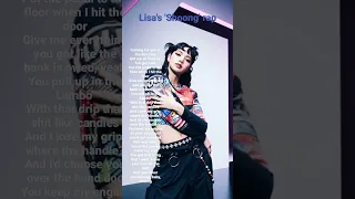 Lisa 'Shoong' rap lyrics (im addicted) #blackpink #lisa #shoong #taeyang
