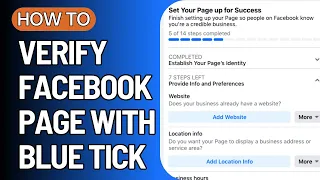 How To Verify Facebook Page 2024 | Get A Blue Tick On Facebook Page (FULL GUIDE)