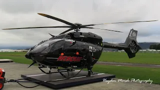 HeliOtago's Brand New 5 Blade H145 Rescue Helicopter ZK-ICU landing at Taieri Aerodrome