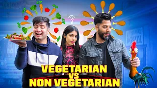 VEGETARIAN v/s NON-VEGETARIAN || JaiPuru