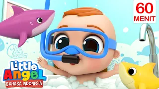 Bayi John Mandi dengan Bayi Hiu | Little Angel Bahasa Indonesia | Kartun Anak