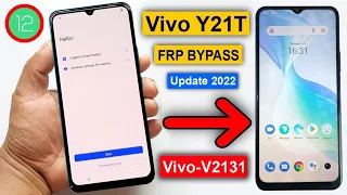 Vivo Y21T / Y21  Frp Bypass Android 12 New Security 2024 |   Google Account Bypass Without Pc ✓ 💯