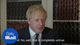 Boris Johnson denies holding Queen's Speech to stop Brexit debate