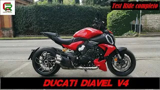 Ducati Diavel V4 2023 Test ride completo (English subtitles)