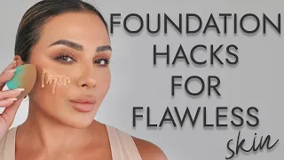 THE BEST FOUNDATION HACKS FOR FLAWLESS SKIN | NINA UBHI