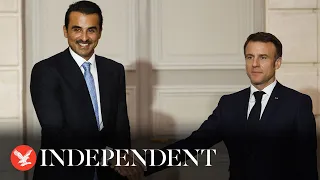 Live: Emmanuel Macron hosts reception for Qatari head of state in Paris